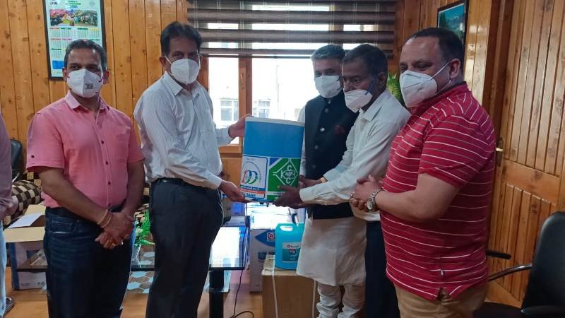 KCCB gives automatic sanitizer machines to zonal hospital