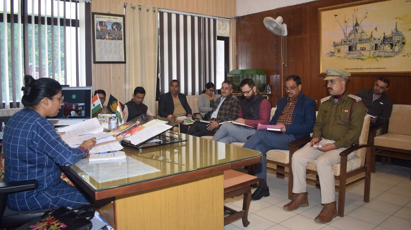 meeting-winter-preparations-Bilaspur-tatkal-samachar