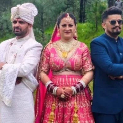 One bride, two grooms