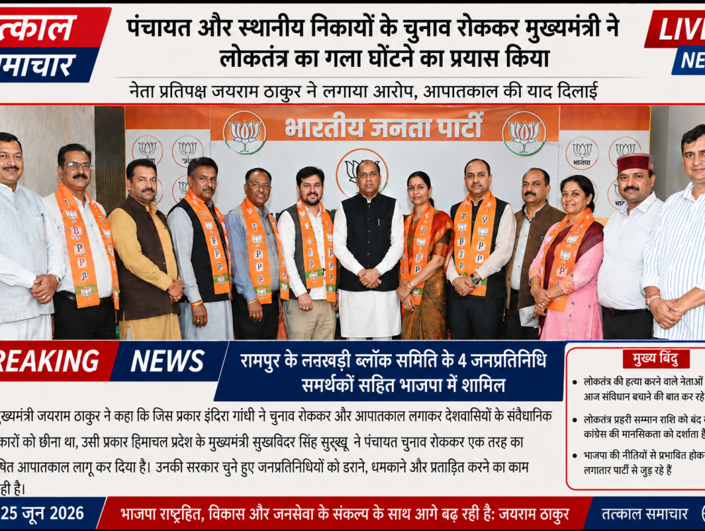 BJP-congress-shimla-tatkal-samachar